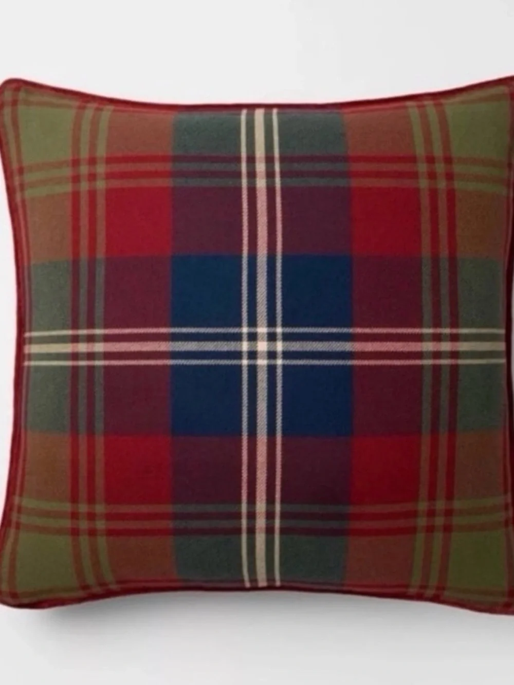 24”x24” Tartan Holiday Plaid Pillow - Threshold™ designed with Studio McGee NEW!